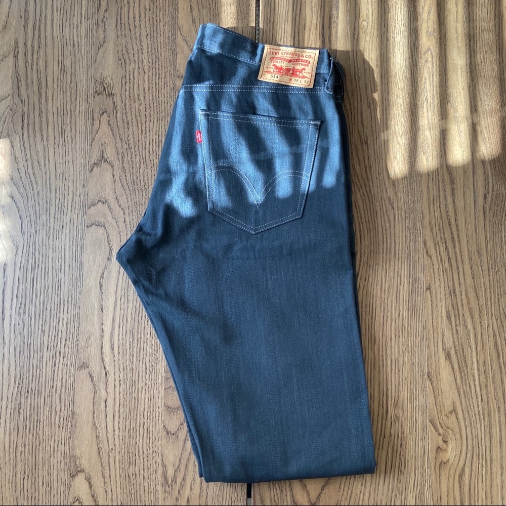 Levi’s 514 slim straight denim 36x32 grey blue